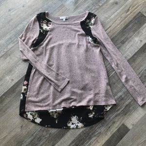 Floral sweater